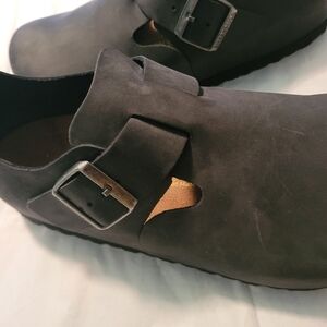 Birkenstock London shoe, size 41 regular, black, oiled leather